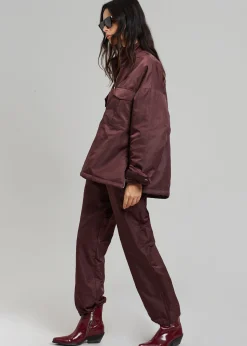 The Frankie Shop Kevin Anorak Jacket Burgundy Sale