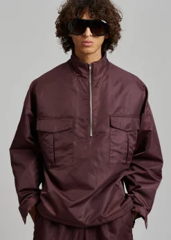 The Frankie Shop Kevin Anorak Jacket Burgundy Sale
