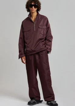 The Frankie Shop Kevin Anorak Jacket Burgundy Sale