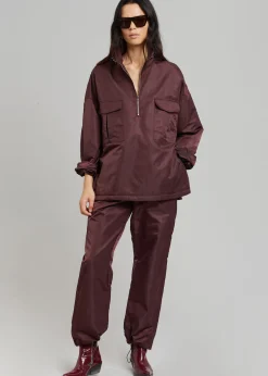The Frankie Shop Kevin Track Pants Burgundy Best