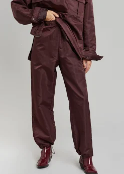 The Frankie Shop Kevin Track Pants Burgundy Best
