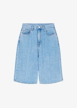 The Frankie Shop Kyra Denim Short Worn Wash Discount
