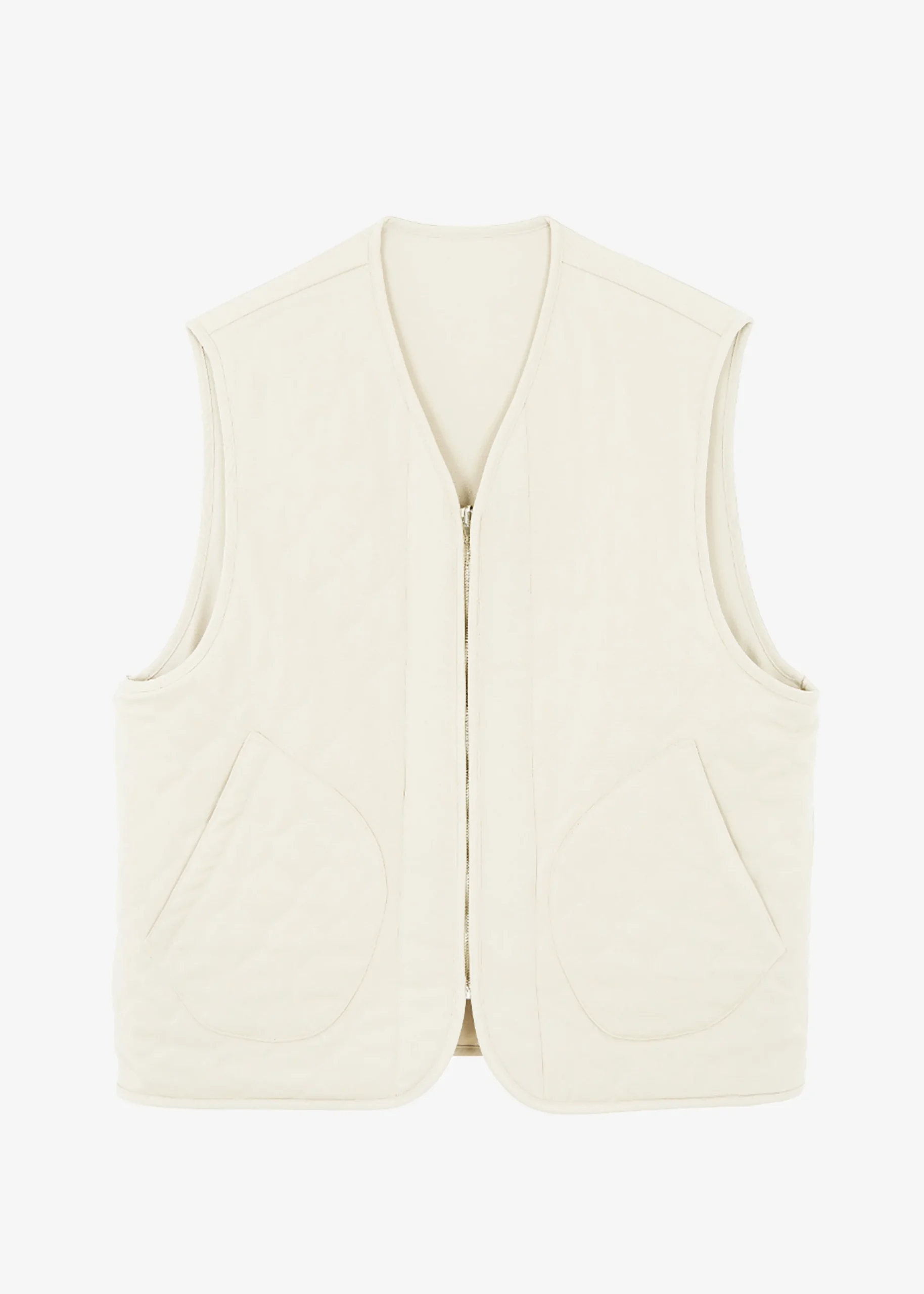 The Frankie Shop Lant Reversible Vest Natural
