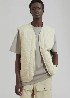 The Frankie Shop Lant Reversible Vest Slate Green Sale