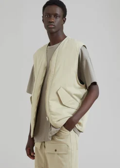 The Frankie Shop Lant Reversible Vest Slate Green Sale