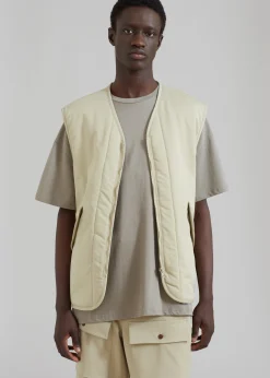 The Frankie Shop Lant Reversible Vest Slate Green Sale
