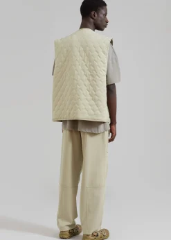 The Frankie Shop Lant Reversible Vest Slate Green Sale