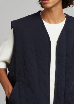 The Frankie Shop Lant Reversible Vest Navy New