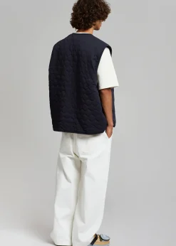 The Frankie Shop Lant Reversible Vest Navy New