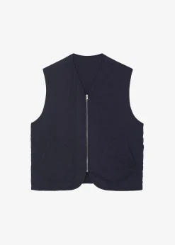 The Frankie Shop Lant Reversible Vest Navy New
