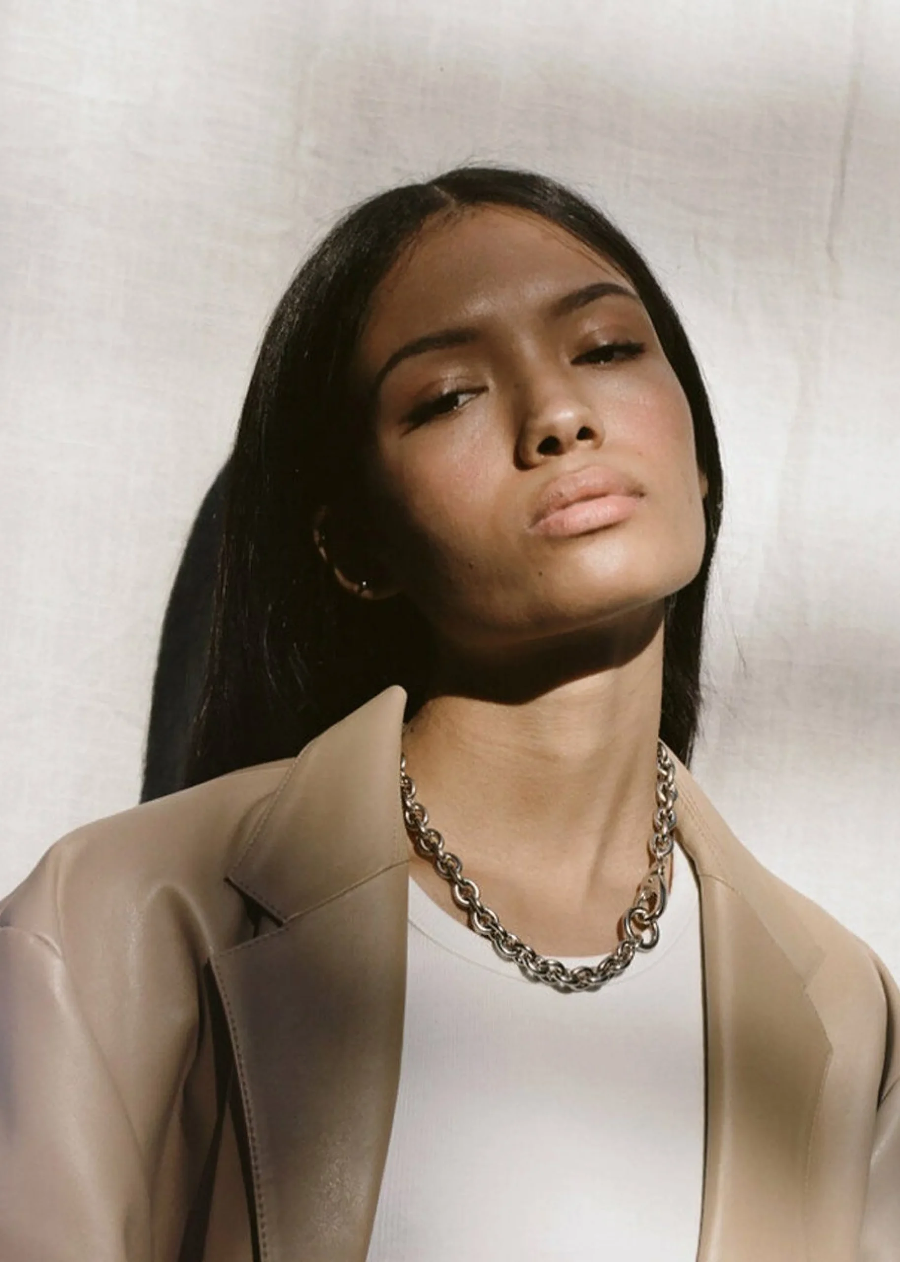 The Frankie Shop Laura Lombardi Cable Chain Necklace Silver Best
