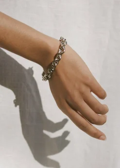 The Frankie Shop Laura Lombardi Cable Chain Bracelet Silver Clearance