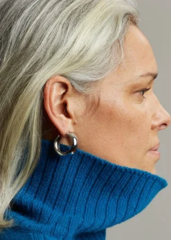 The Frankie Shop Laura Lombardi Cusp Hoops Silver Best