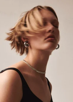 The Frankie Shop Laura Lombardi Cusp Hoops Silver Best
