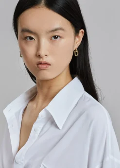 The Frankie Shop Laura Lombardi Greca Earrings Gold Online