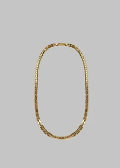 The Frankie Shop Laura Lombardi Greca Necklace Gold Discount