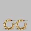 The Frankie Shop Laura Lombardi Martina Earrings Gold New