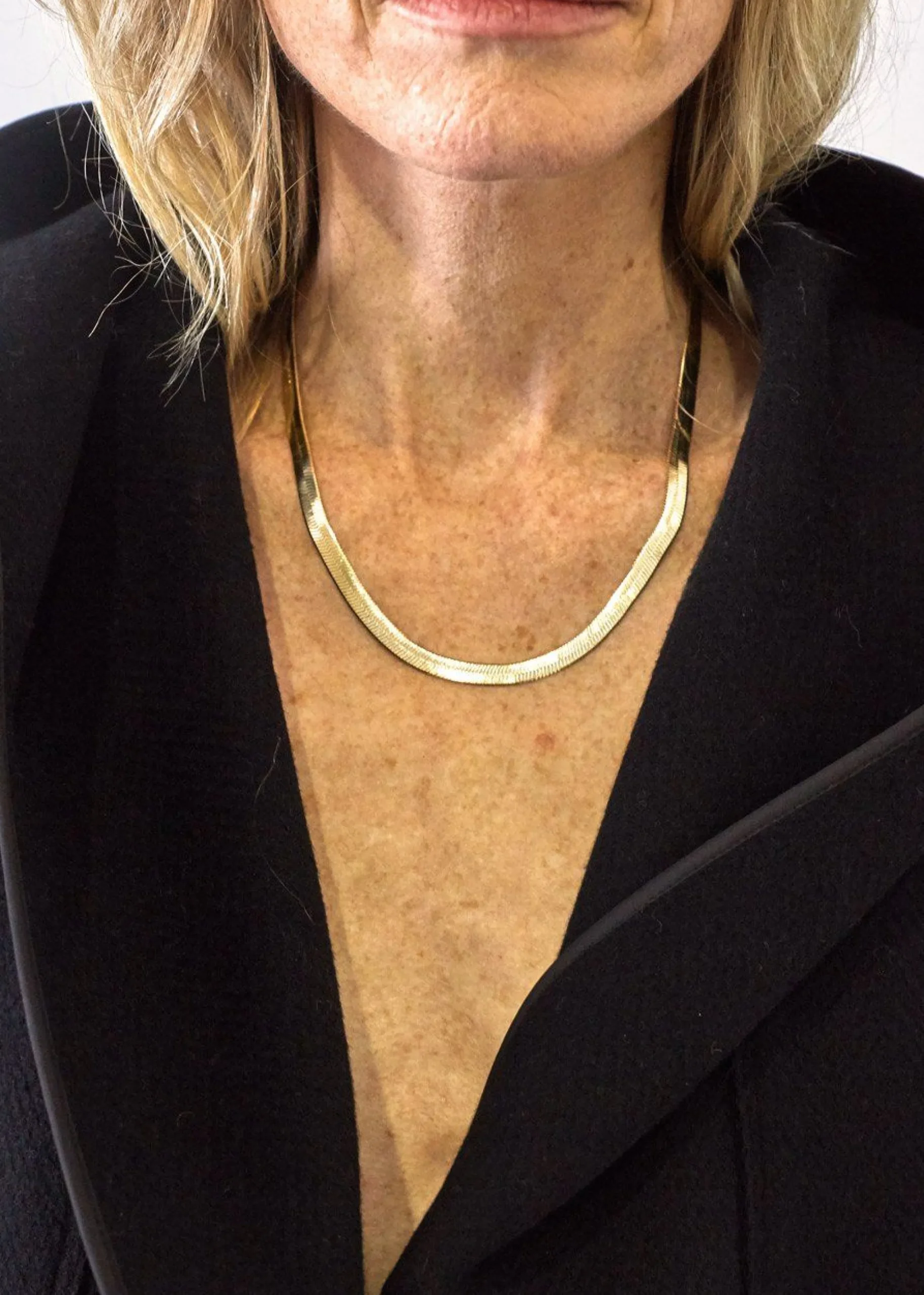The Frankie Shop Laura Lombardi Omega Chain Necklace Gold