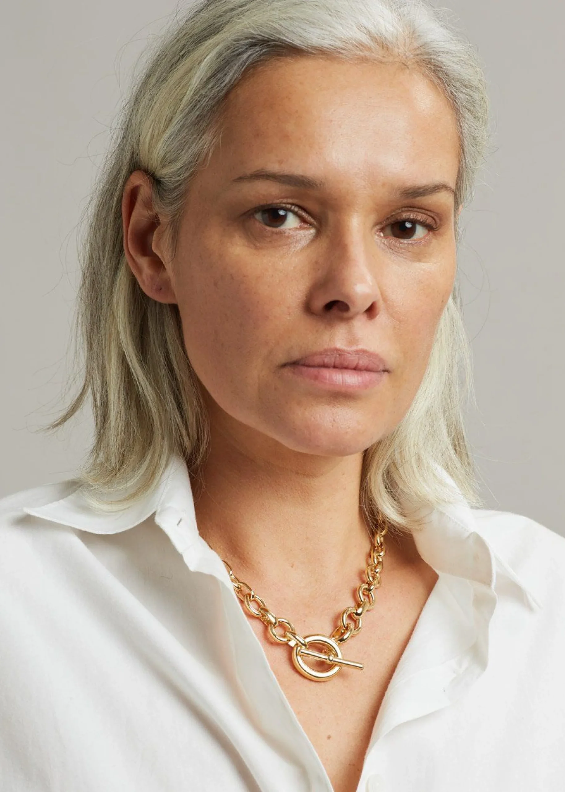 The Frankie Shop Laura Lombardi Portrait Necklace Gold Best