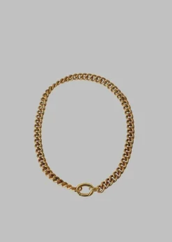 The Frankie Shop Laura Lombardi Presa Chain Necklace Gold New