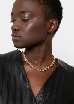 The Frankie Shop Laura Lombardi Presa Chain Necklace Gold New