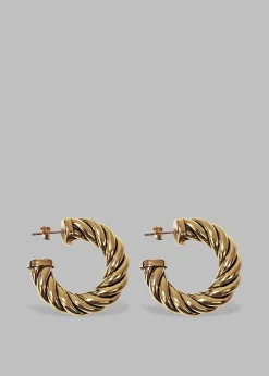 The Frankie Shop Laura Lombardi Spira Hoops Gold