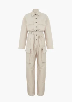 The Frankie Shop Linda Jumpsuit Beige