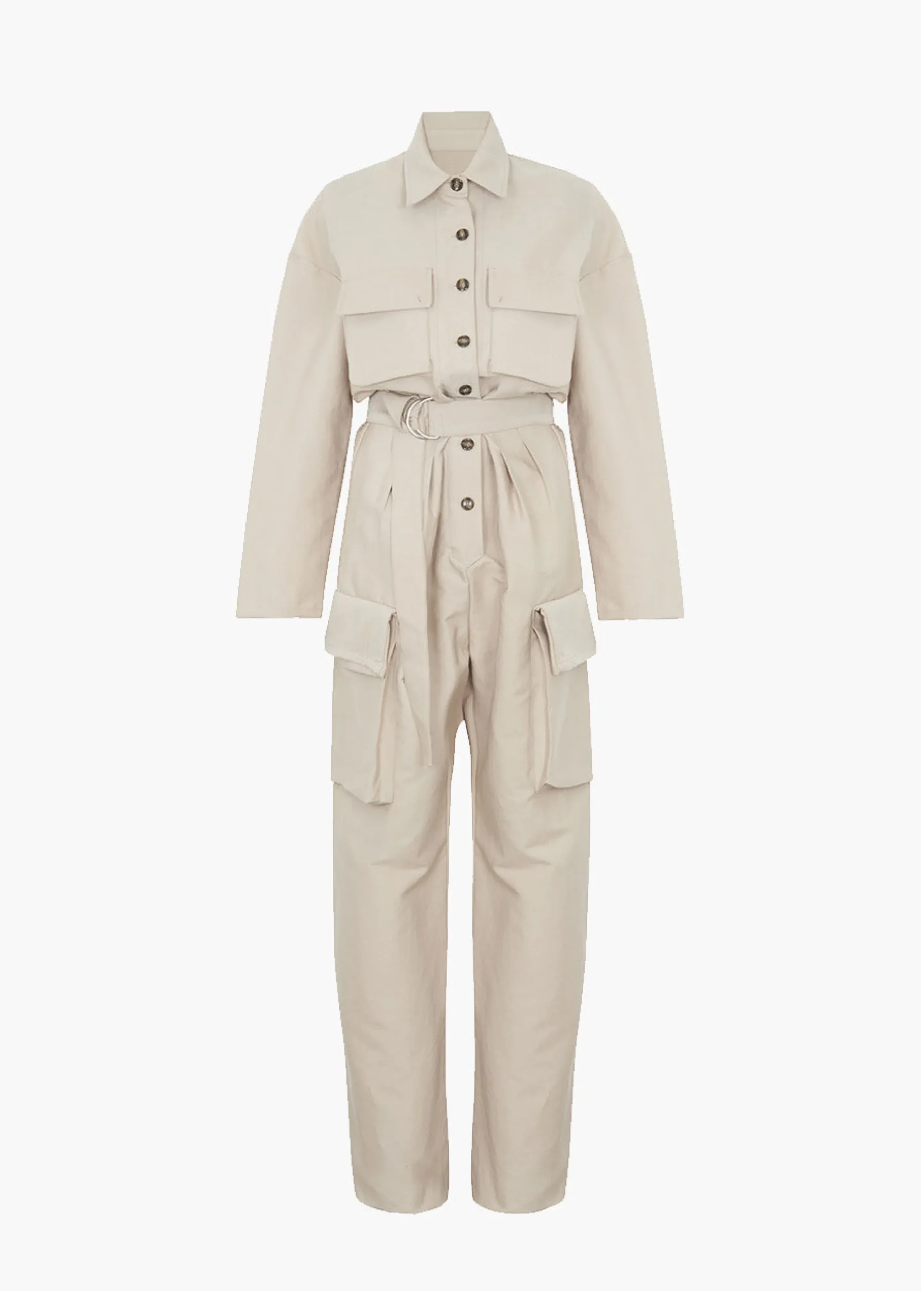The Frankie Shop Linda Jumpsuit Beige