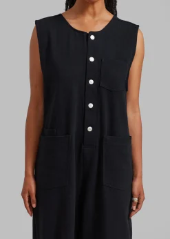 The Frankie Shop Liv Denim Jumpsuit Black Outlet