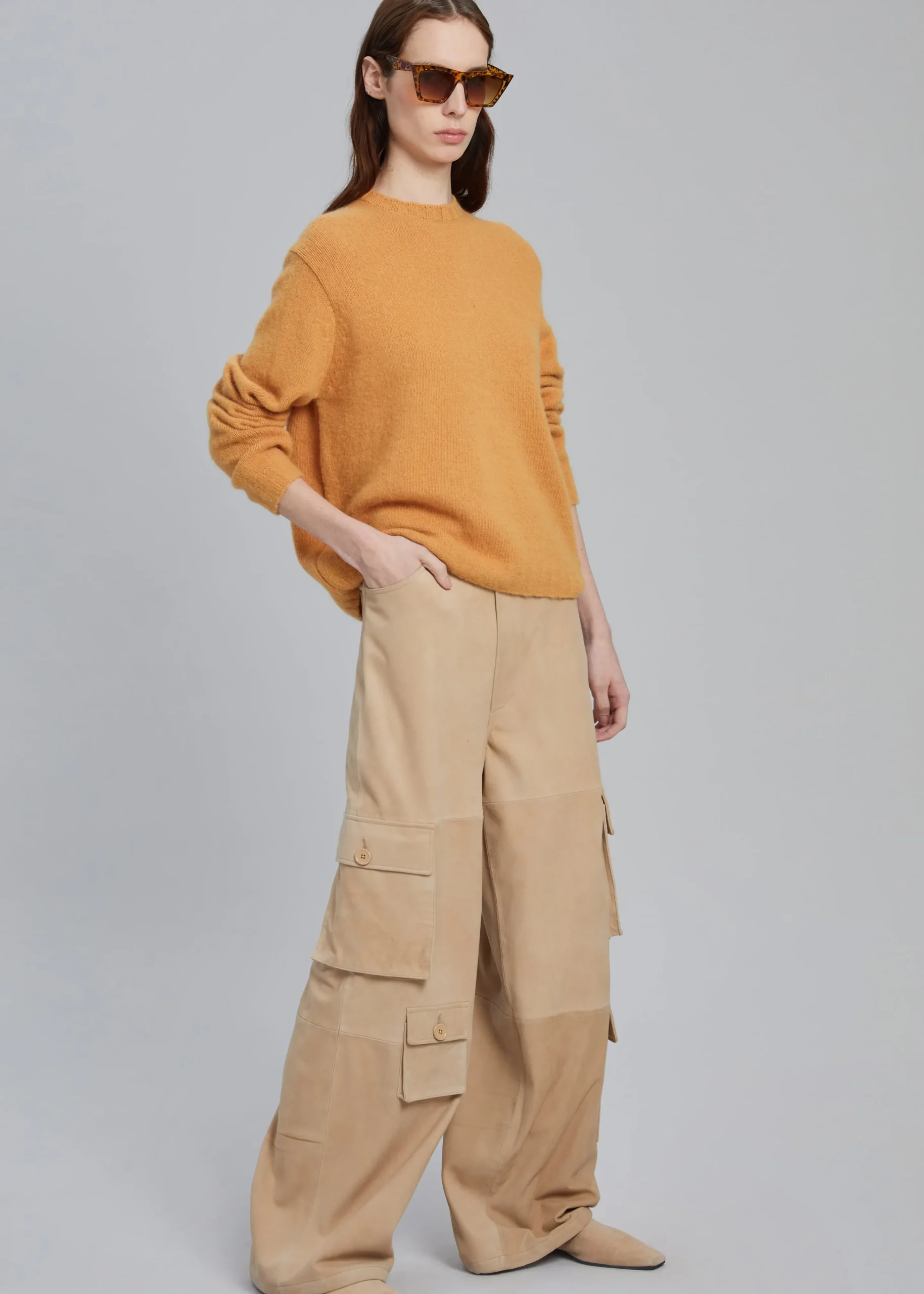 The Frankie Shop Lorain Sweater Orange Best