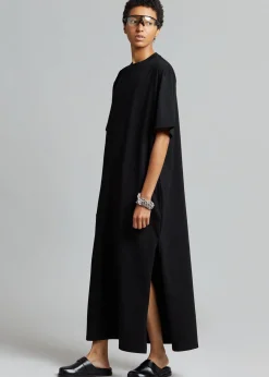 The Frankie Shop Lou Oversized Tee Dress Black Best