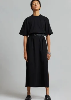 The Frankie Shop Lou Oversized Tee Dress Black Best