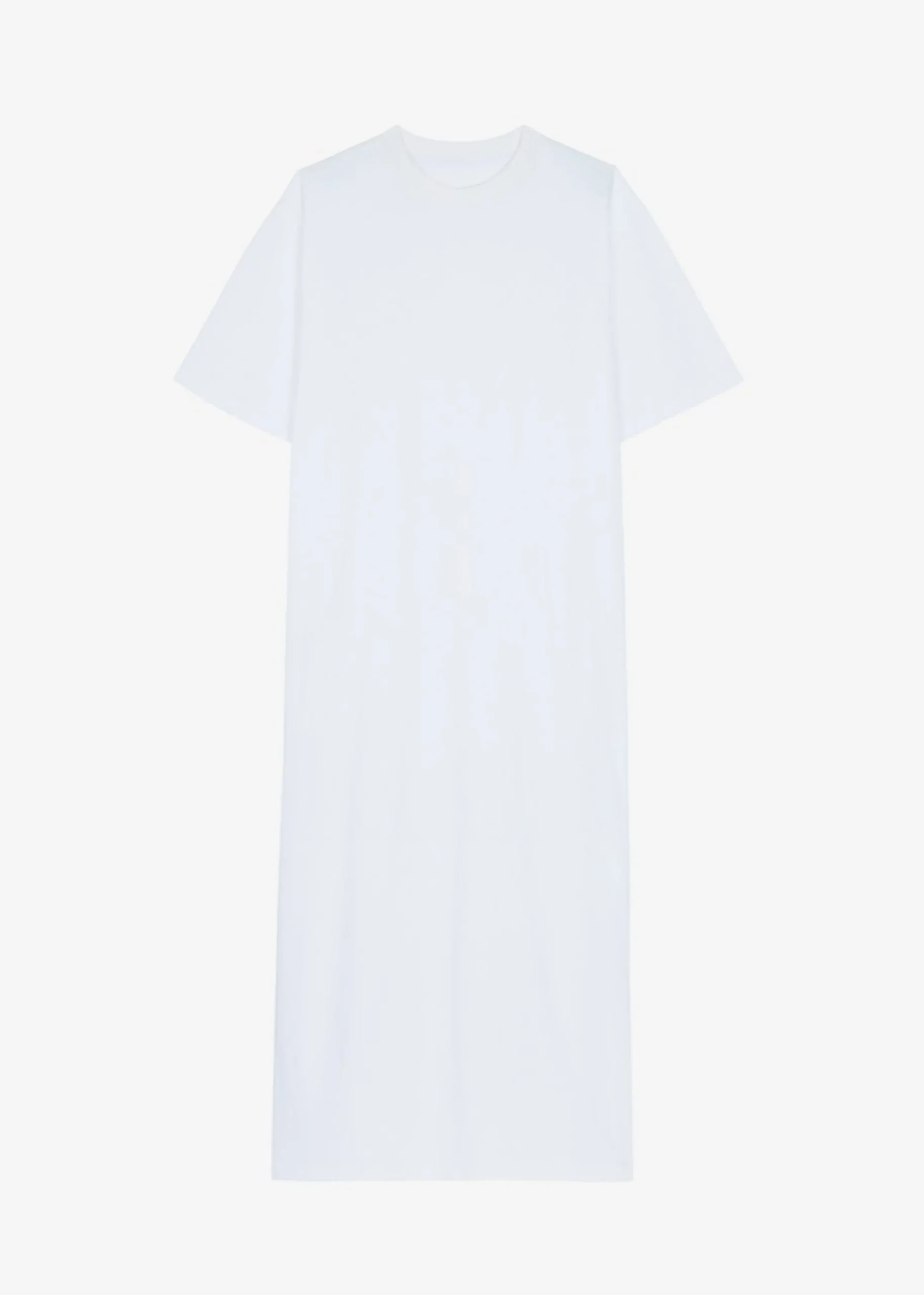 The Frankie Shop Lou Oversized Tee Dress Optic White