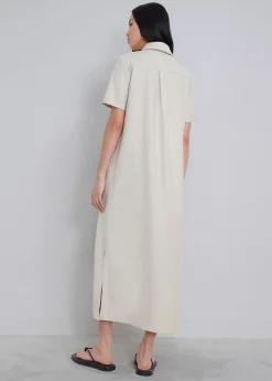The Frankie Shop Loulou Studio Bira Polo Shirt Dress Beige Hot