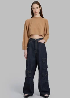 The Frankie Shop Loulou Studio Bocas Cashmere Sweater Camel Outlet