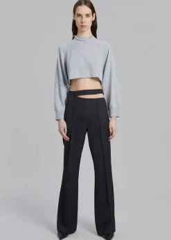 The Frankie Shop Loulou Studio Bocas Cashmere Sweater Grey Melange Online