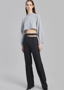 The Frankie Shop Loulou Studio Bocas Cashmere Sweater Grey Melange Online