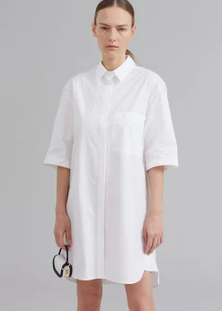 The Frankie Shop Loulou Studio Evora Shirt Dress White Sale