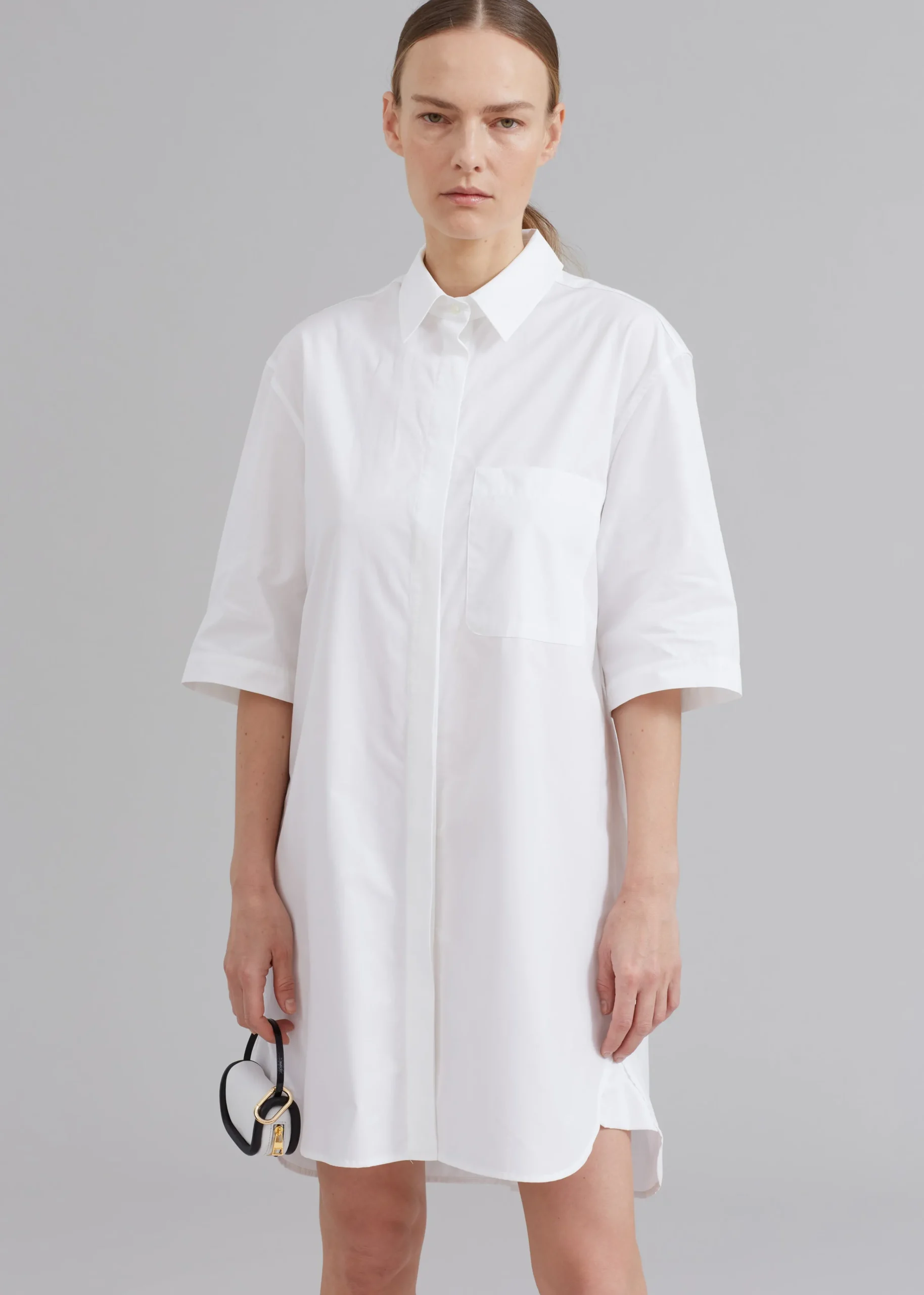 The Frankie Shop Loulou Studio Evora Shirt Dress White Sale