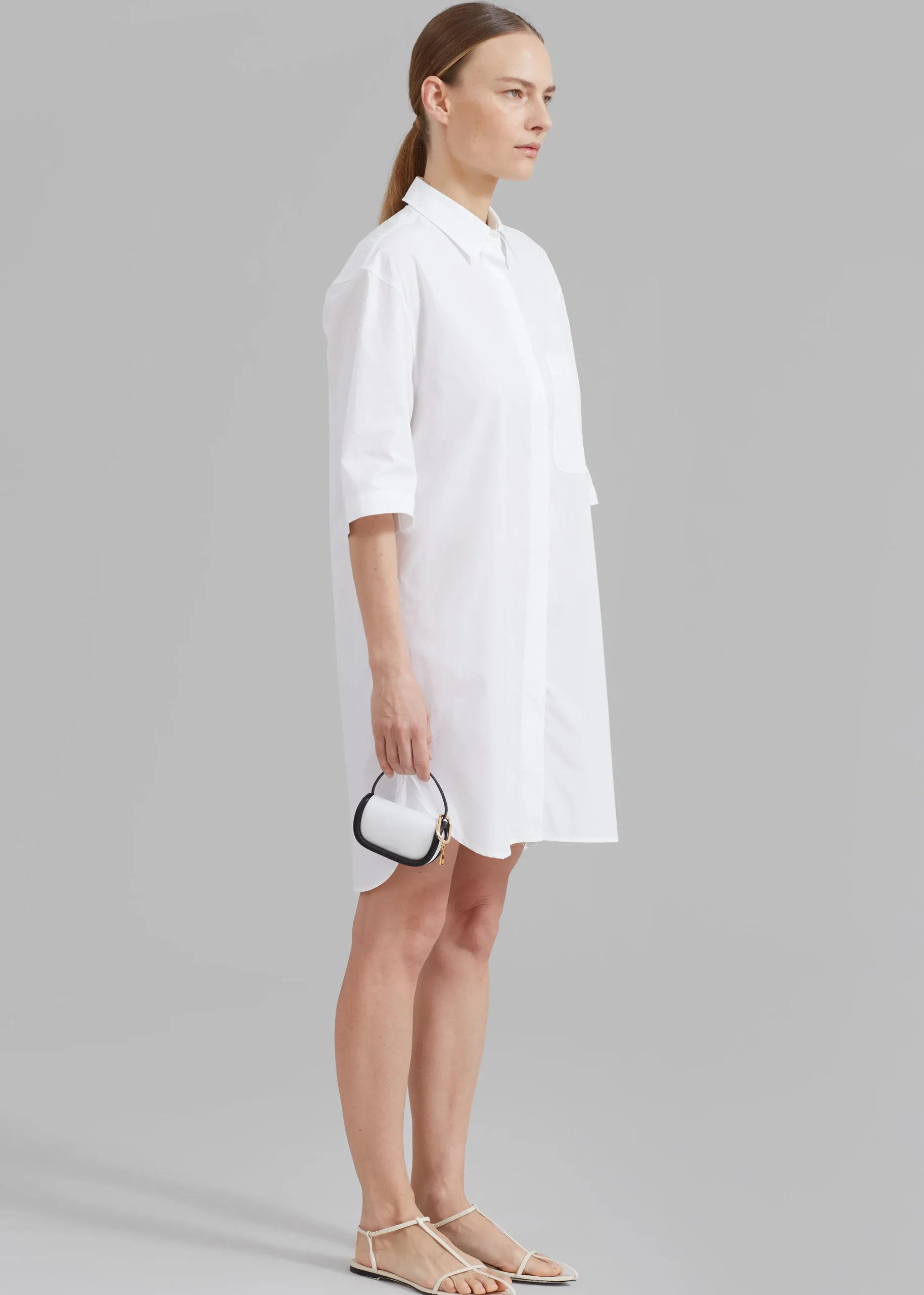 The Frankie Shop Loulou Studio Evora Shirt Dress White Sale