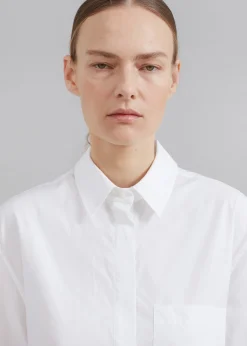 The Frankie Shop Loulou Studio Evora Shirt Dress White Sale