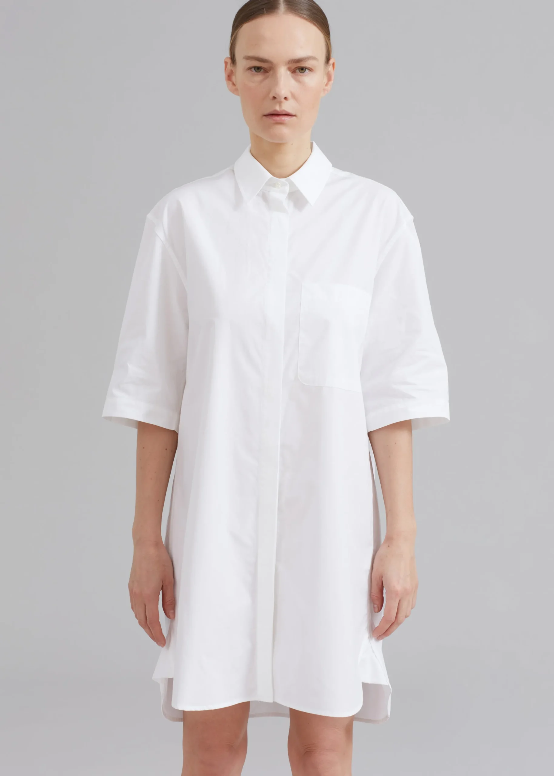The Frankie Shop Loulou Studio Evora Shirt Dress White Sale