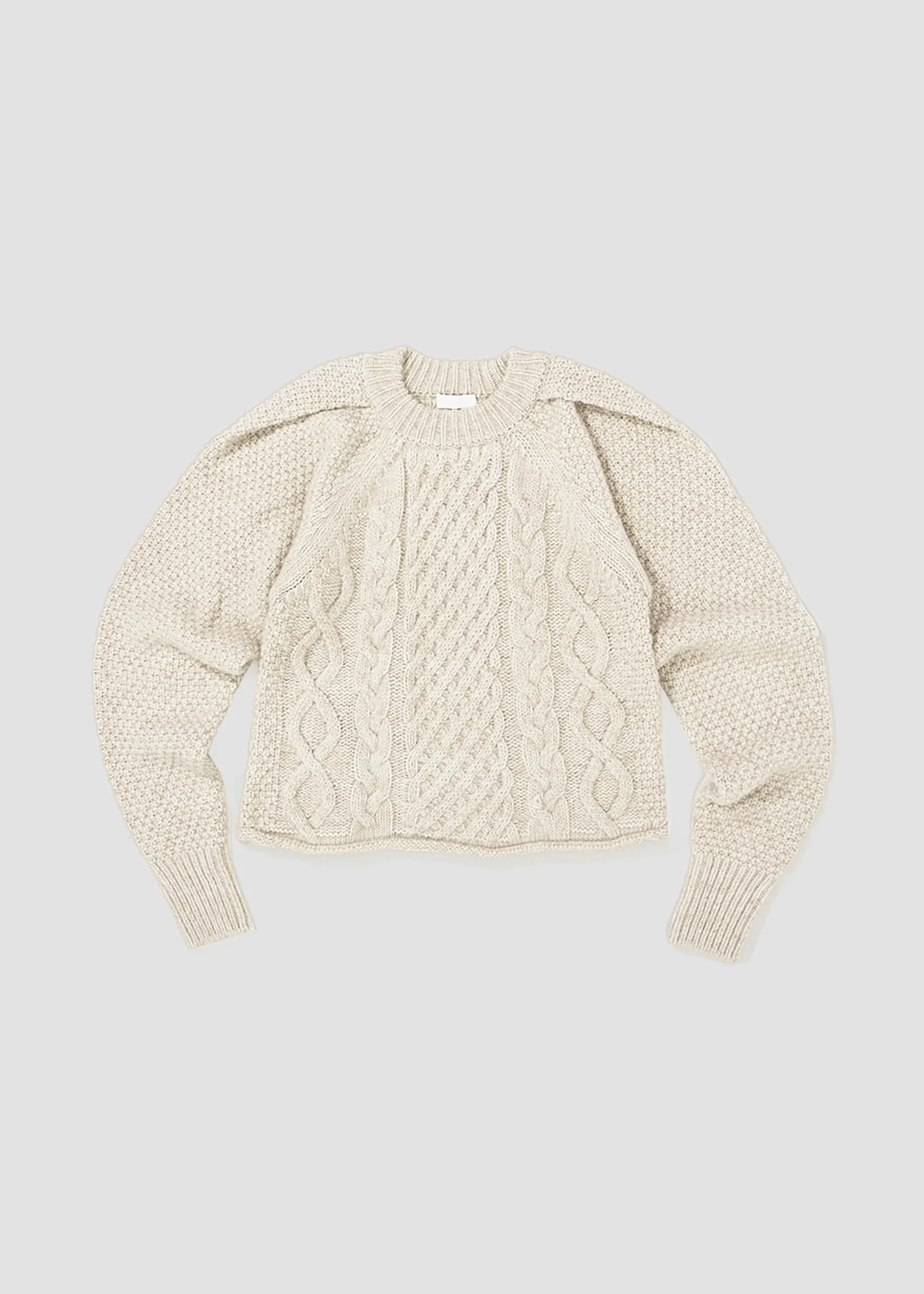 The Frankie Shop Low Classic Cable Top Beige New