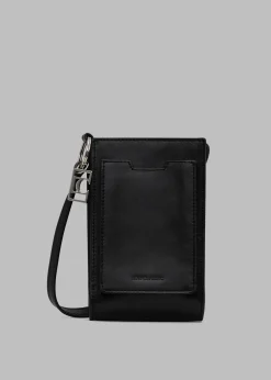 The Frankie Shop Low Classic Key-Ring Bag Black Clearance