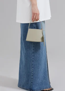 The Frankie Shop Low Classic New Mini Curve Bag Greyish Green Sale