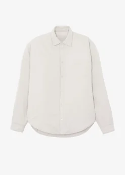 The Frankie Shop Maine Padded Shirt Jacket Beige Outlet