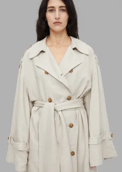 The Frankie Shop Malene Birger Alanise Trench Undyed