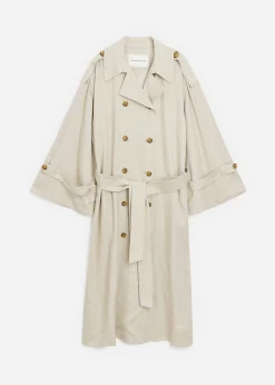 The Frankie Shop Malene Birger Alanise Trench Undyed