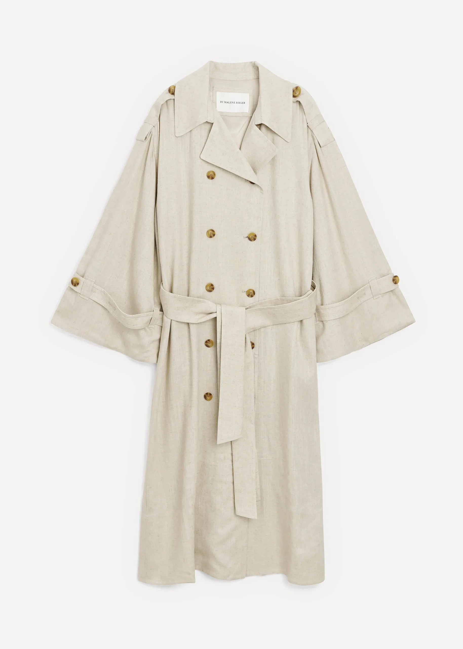 The Frankie Shop Malene Birger Alanise Trench Undyed