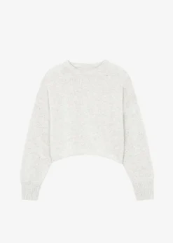 The Frankie Shop Marlan Rolled Edge Sweater Grey Sale